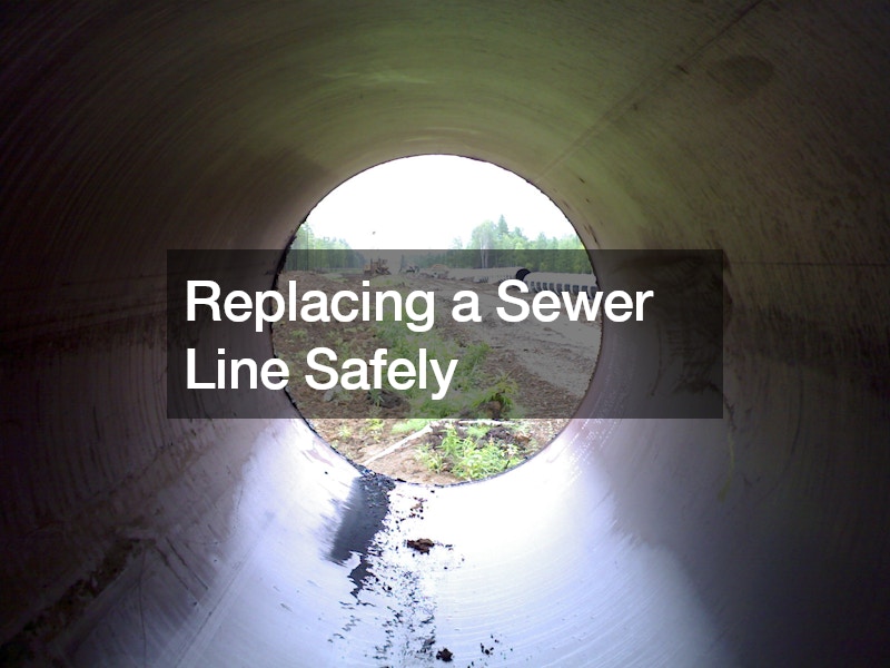 Replacing a Sewer Line Safely