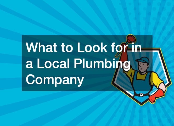 What to Look for in a Local Plumbing Company