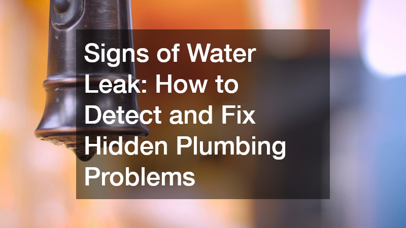 signs of water leak